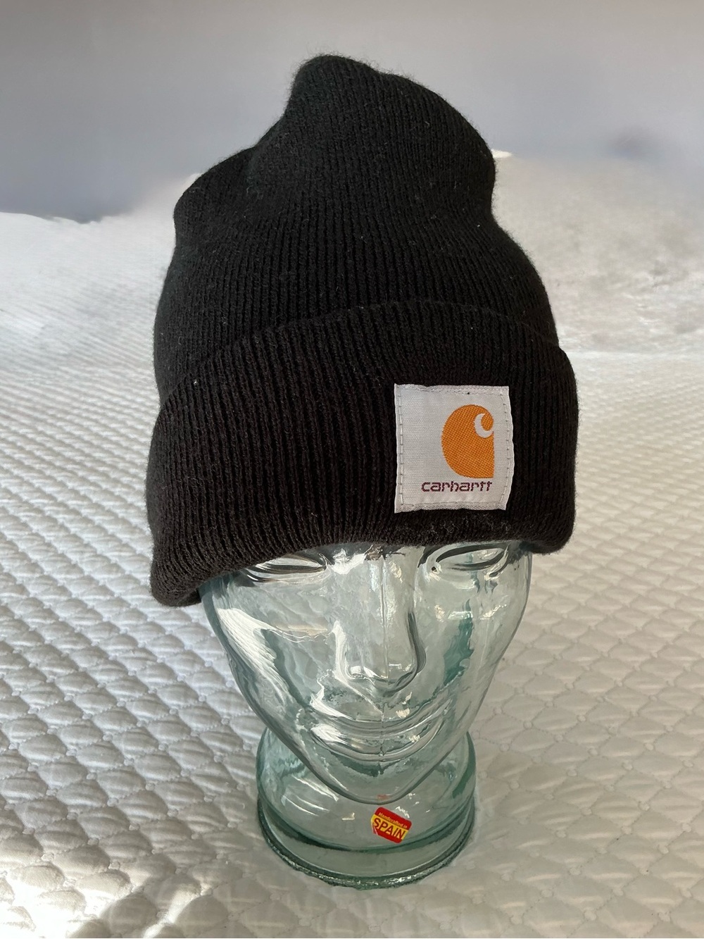 Carhartt Black Classic Knit Cuffed Beanie